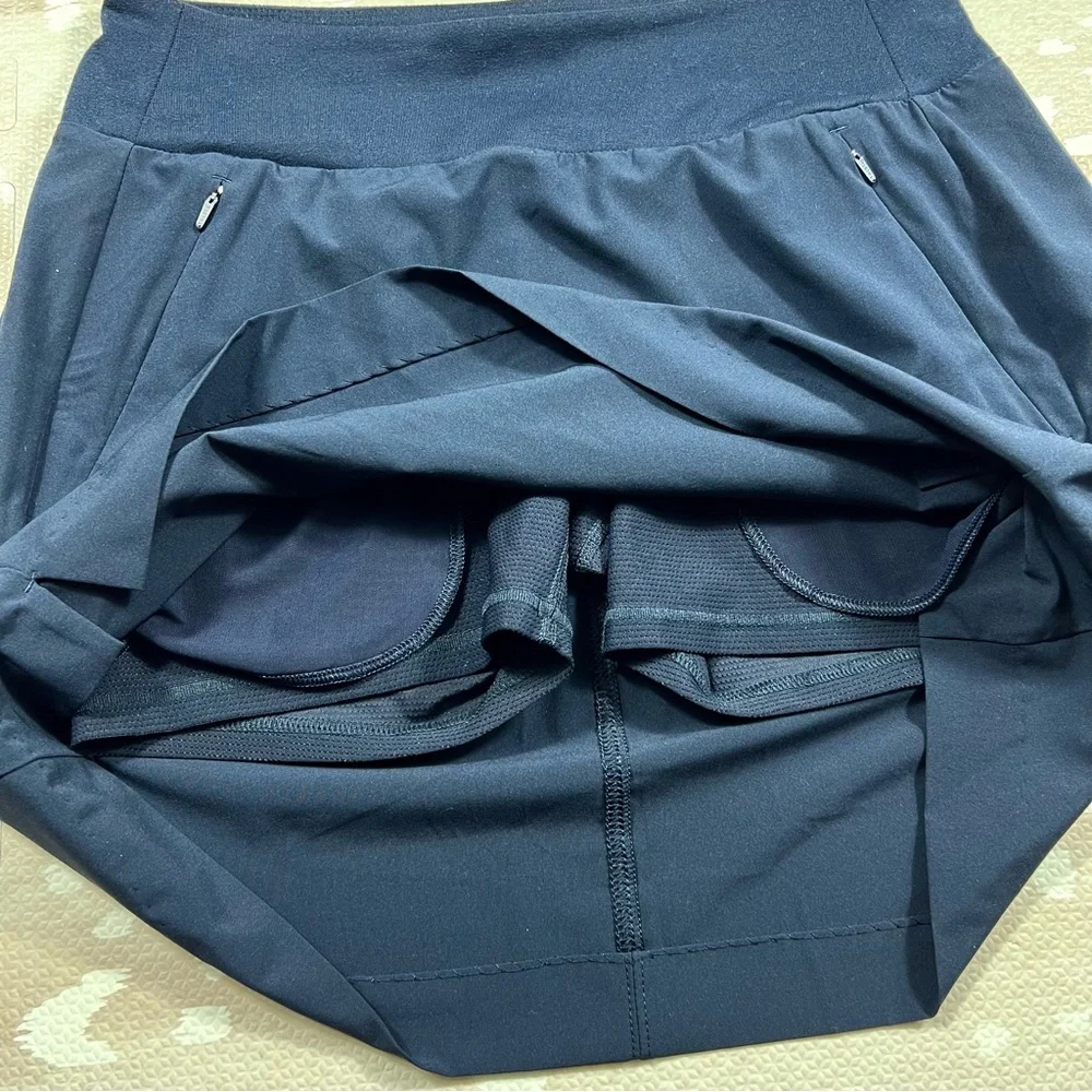 Athleta Navy Blue Soho Skort Women Activewear Athletic Bottoms Size 4 - Picture 4 of 6